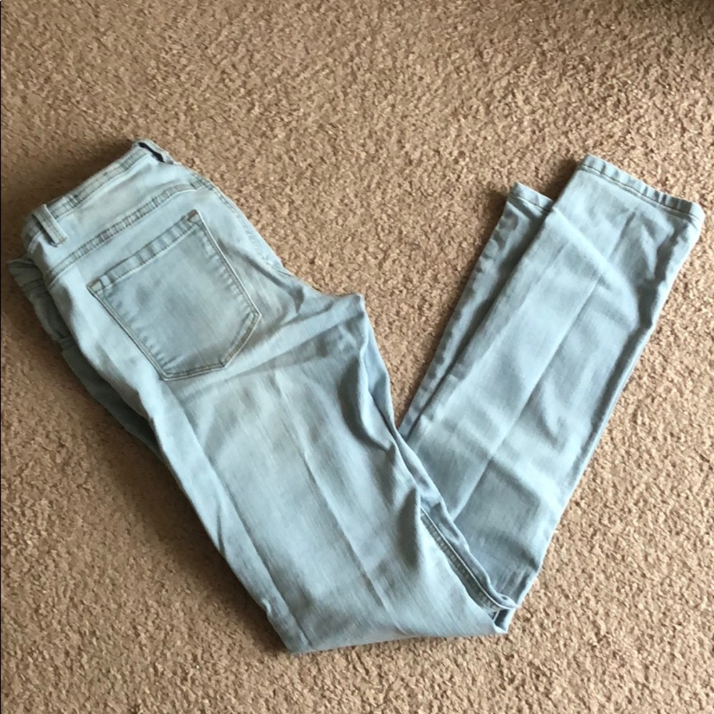 Blue Asphalt Light Blue Low-Rise Jeggings